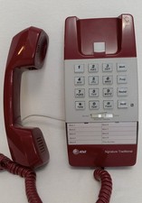 Vintage Original burgundy touch tone telephone Signature Traditional NOS