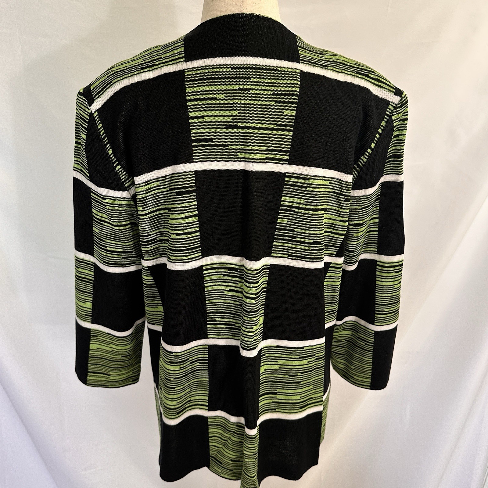 MISOOK Patchwork Cardigan Jacket Size LARGE Women… - image 4