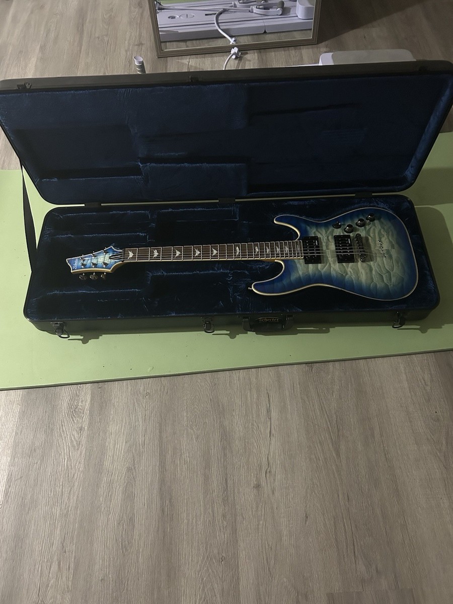 Schecter Guitar Research Omen Extreme 6 Ocean Blue Burst With Case