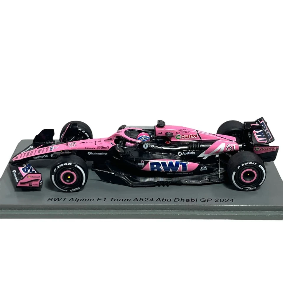 Modellino F1 Spark 1/43 BWT Alpine A524 Jack Doohan #61 Abu Dhabi GP 2024 - Immagine 3 di 4
