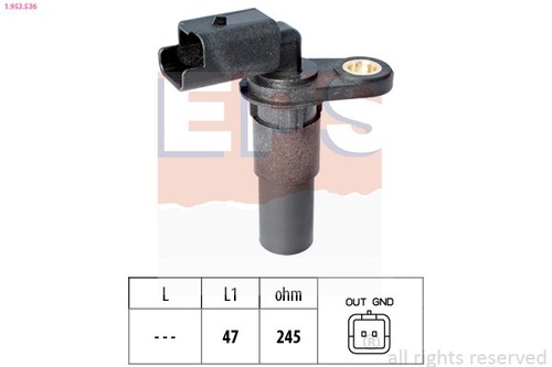 EPS 1.953.536 Sensor, crankshaft pulse for RENAULT - Picture 2 of 3