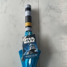Star Wars ObiWan Lightsaber Umbrella Blue 60cm Polyethylene Used