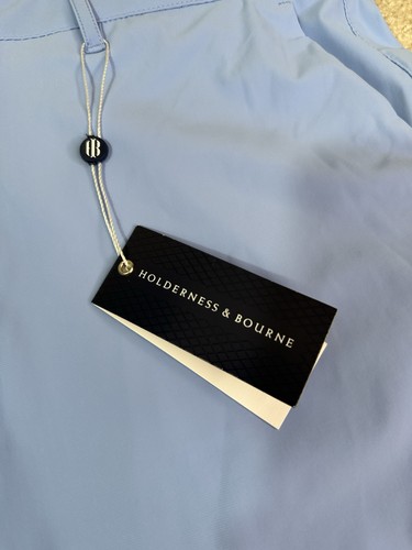 Holderness & Bourne Men’s 40 Slater Shorts Windsor Golf Performance Blue Stretch - Picture 4 of 11
