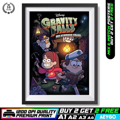 GRAVITY FALLS Wandbild Größe Bild Poster Druck KAUFEN SIE 2 ERHALTEN SIE 2 GRATIS | A1 A2 A3 A4