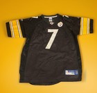 Official Reebok NFL Pittsburgh Steelers Ben Roethlisberger #7 Sz L Jersey Black