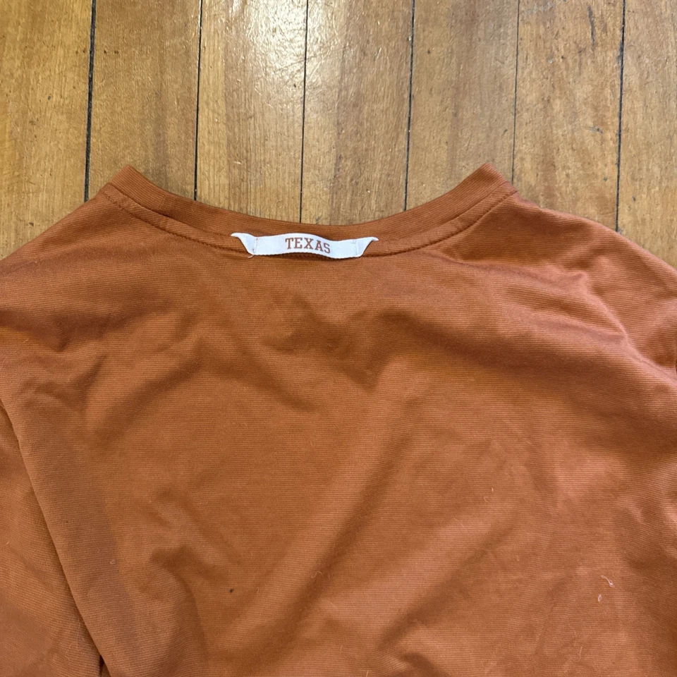 Nike Tee Dri Fit Texas Longhorn Camiseta Manga Larga Naranja Hombre’s Pequeña Foto 3 de 3