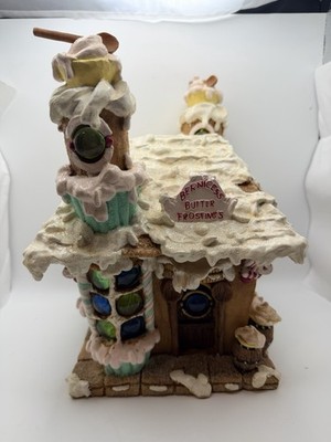 Ceramic Gingerbread House Butter Frosting 10inches Tall