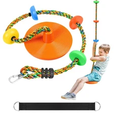 Tree Swing Climbing Rope, Heavy Duty Swings Seat Replacement for Kids Disc Ro...