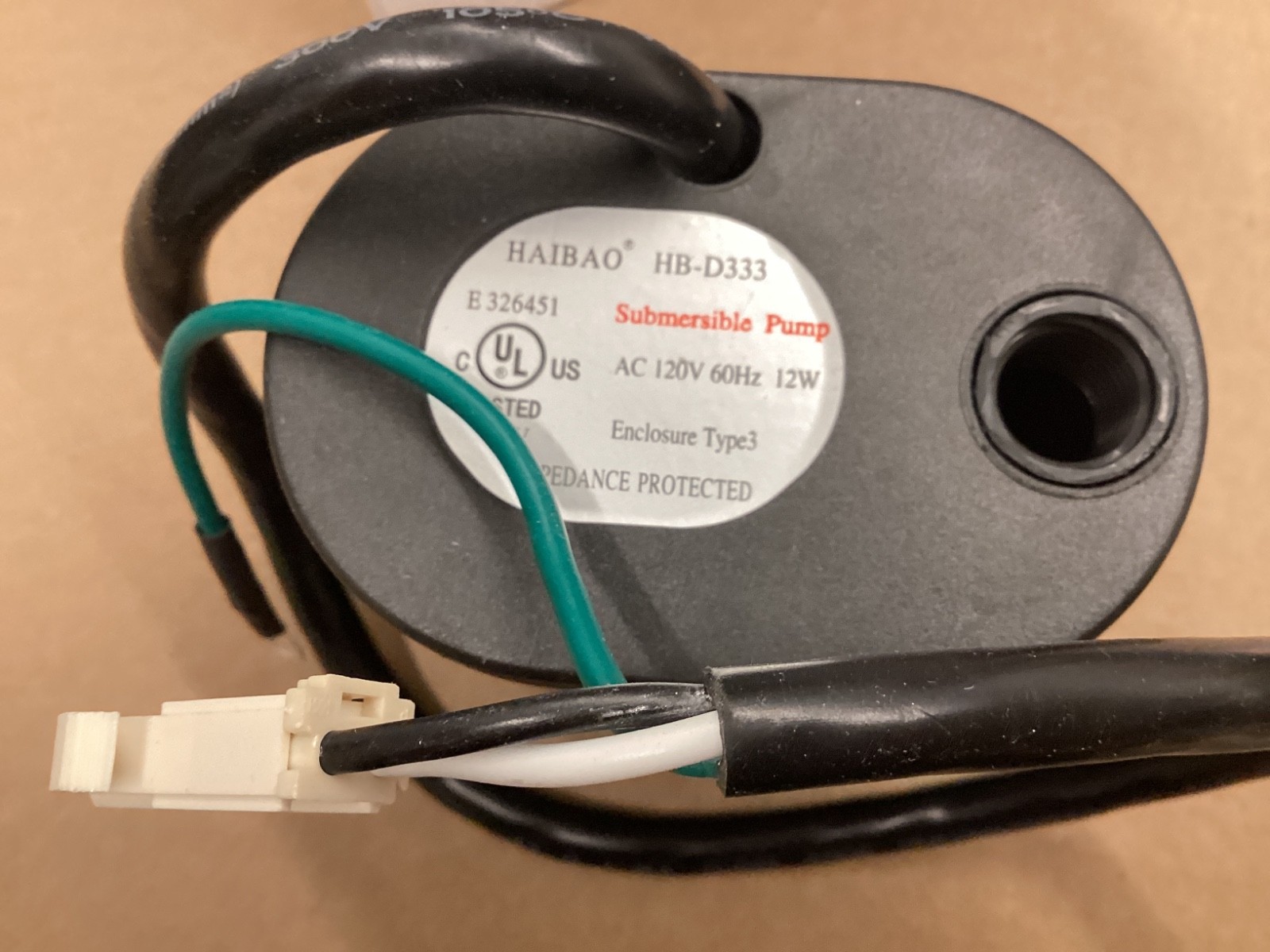 DG12-125 Danby Ice Machine Drain Pump BIN11B2025