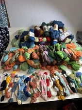 188 Skeins of Mixed Colors DMC 100% Virgin Wool Tapestry Needlepoint Yarn Thread