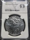 2021 O NEW ORLEANS PRIVY MARK MORGAN SILVER DOLLAR NGC X 9.9 #9001