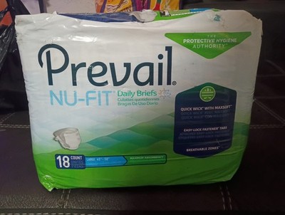 Prevail Per-fit MAXIMUM Absorbency Incontinence Pads, Large - 18 Count (Pack of