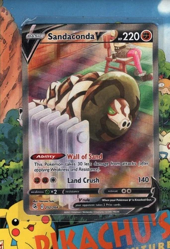 Pokémon TCG Sandaconda V 252/264 Fusion Strike Ultra Rare Full Art NM/M