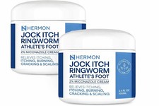Antifungal Cream Ringworm Treatment Athlete s Foot 2 Pack Hermon Jock Itch Body