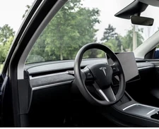 Dashboard and Door Trim Covers for Tesla Model Y and 3 (Alcantara/Suede)