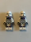 LEGO Star Wars Clone Trooper Commander Minifigure 187th Legion Phase 2 Lot of 2
