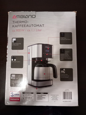 kaffeemaschine mit thermoskanne Ambiano