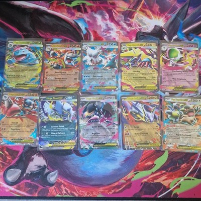 Pokemon TCG Mega Evolution Komplett Double Rare EX Bundle (Alle 10 Karten)