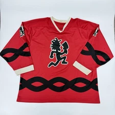 INSANE CLOWN POSSE Vtg Psychopathic Hockey Jersey Hatchetman ICP 3XL READ