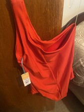Kona Sol Women s Red One Piece Swimsuit Size Medium 8-10 Red