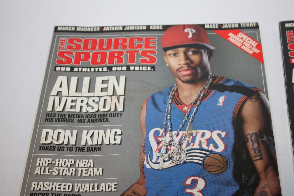 The Source Sports Magazine Lot 2 Allen Iverson April 1999 & April 2000 Issues - Image 2 of 4