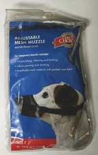 Great Choice Size 7 Adjustable Mesh Muzzle for XL 80-100lbs Dogs Black