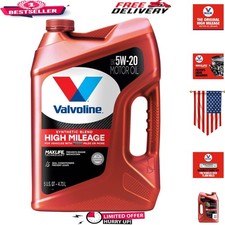 MaxLife 5W-20 Synthetic High Mileage Motor Oil 5 QT - Optimal for Aging Engines 31.99 per gallon