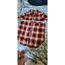 GAP Plaid Flannel NWT Womens Sz Small Red Cabincore Eclecticgrandpa