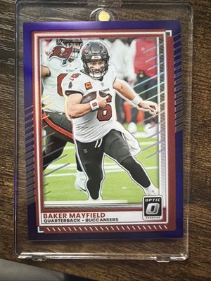Panini 2024 Donruss Optic Baker Mayfield #183 Purple Prizm /60 Buccaneers