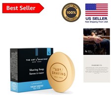 3.3oz Lavender Shaving Soap - Rich Lather for Smooth, Irritation-Free Shaving