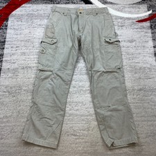 Carhartt B342 Duck Canvas Double Knee Cargo Pants 36 Green Y2K Skater Mens 36x32