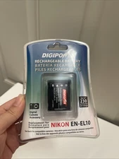 Digipower Rechargeable Battery Replacement for Nikon EN-EL10 Coolpix Cameras