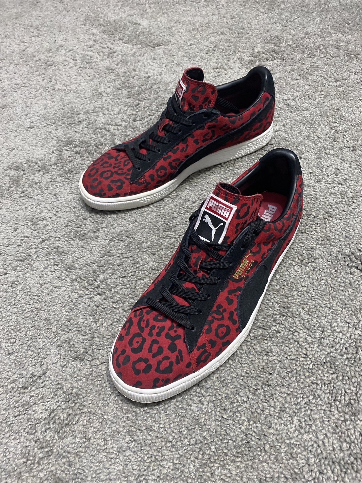puma suede leopard print