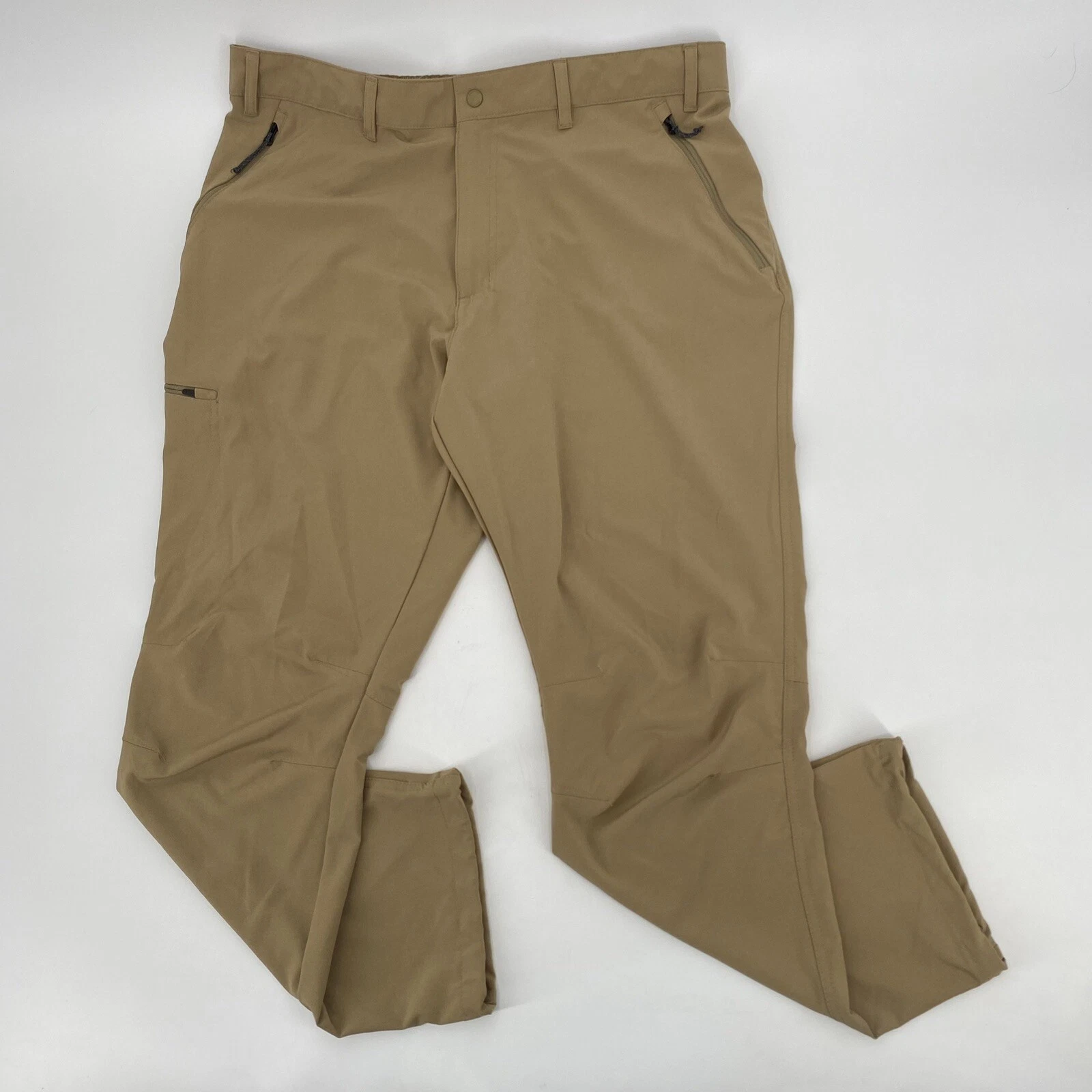 Columbia Pants Mens 40 Khaki Tan Performance Stretch Outdoors Fishing Hiking