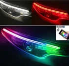BT RGB Neon Charm Dynamic Magic Color 24" Strips Flow Chase Indicator for Toyota