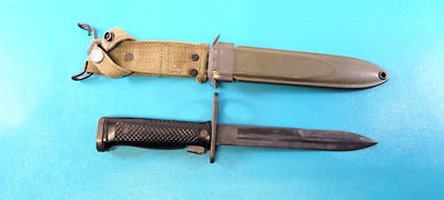 Vintage Excellent US Military Milpar Co. Bayonet Knife + USM8A1 Scabbard TR01