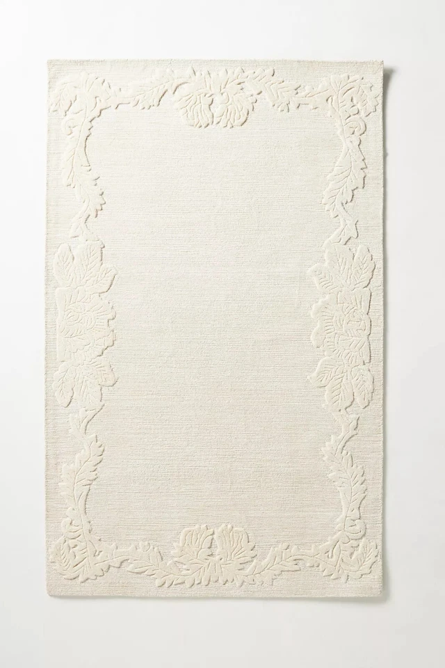 Alissa - Elfenbein,Handgetuftet 100% Wolle Weich Fläche Teppich,5x8,6x9,8x10, - Bild 2 von 4