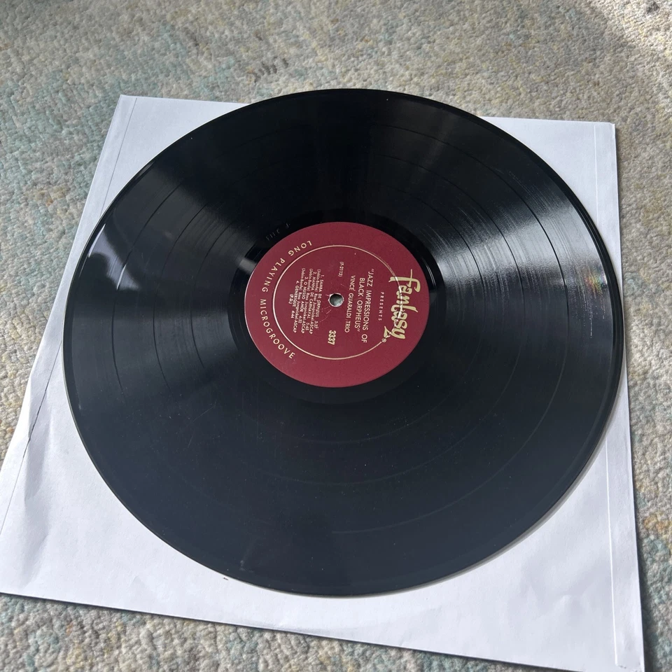 VINCE GUARALDI TRIO Jazz Impressions Of Black Orpheus LP FANTASY Red Label RARE Foto 4 de 4