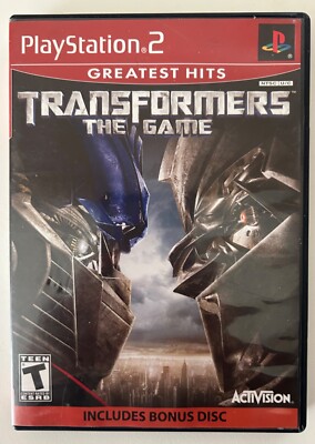 Transformers: The Game PS2 Complete W/ Bonus Disc CIB (Sony PlayStation 2, 2007)