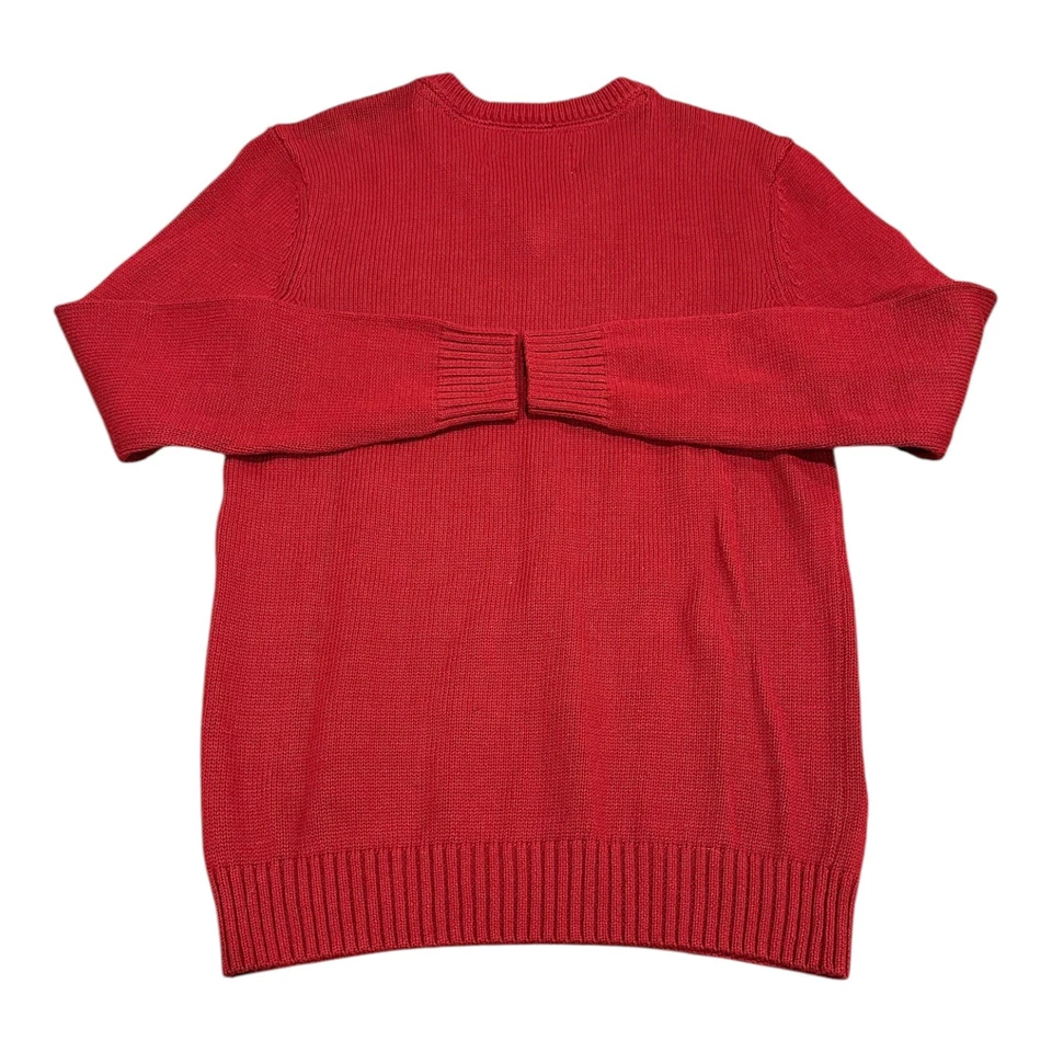 Suéter Urban Pipeline meninos jovens tamanho M geométrico vermelho Natal desgaste pulôver - Imagem 2 de 4