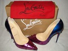100% AUTH NEW WOMEN LOUBOUTIN DEGRASPIKE 120 OMBRE PATENT SPIKE PUMP/HEEL US 7 — photo 4