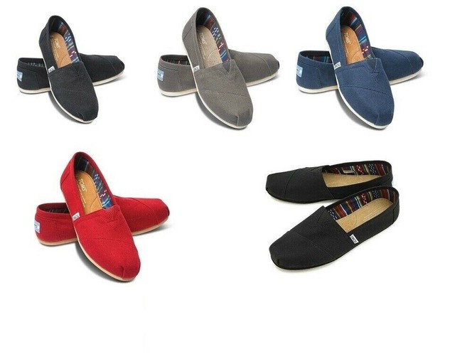 mens toms classic slip on casual shoe