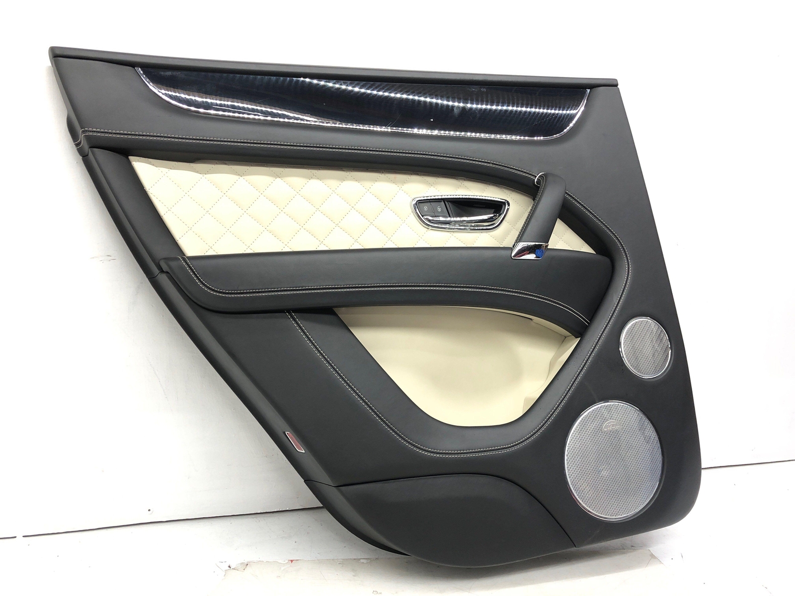 2016-2020 BENTLEY BENTAYGA LEFT REAR INNER DOOR TRIM PANEL COVER BLACK OEM