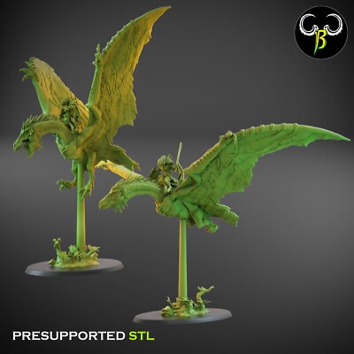 Tyranopterix Riders by Clay Beast Creations | DnD | D&D | Print on Demand |
