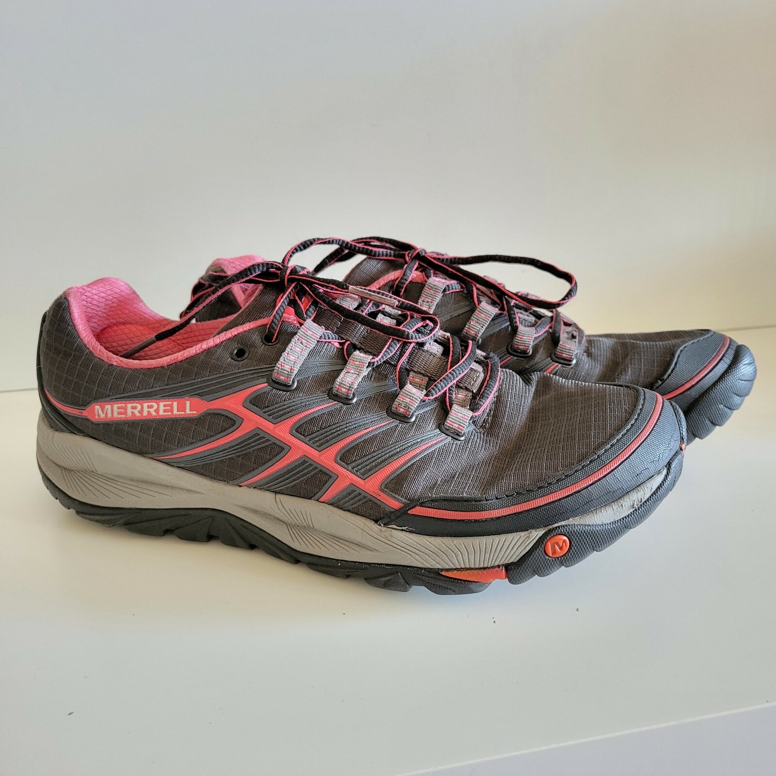 MERRELL Scarpe da Trail Running Donna All Out Rush Nero Rosa Paradiso Taglia 9 5