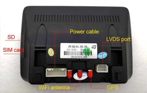 8.4" Android 13 Touch Screen for Mercedes Benz ML250 ML400 ML63 AMG 2012-2015 - Foto 10 di 11
