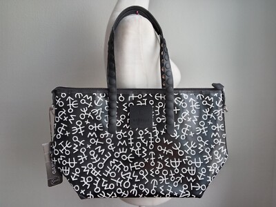 NWT GABSILLE-GABS ITALY Shopper Bag Tote Beach Medium Black Limited Edition