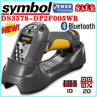 Symbol Motorola DS3578-DP Cordless Bluetooth 2D USB Barcode Scanner With Cradle