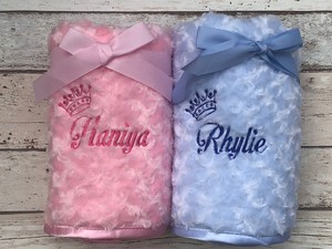 personalised fluffy baby blankets