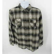 Hurley Men's Ultra Soft Button Down Green Shirt XL NWT